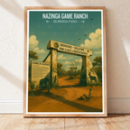 Nazinga Game Ranch - Burkina Faso - Travel Wall Poster Print Home Deco - Travel Art Poster Print