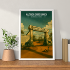 Nazinga Game Ranch - Burkina Faso - Travel Wall Poster Print Home Deco - Travel Art Poster Print