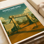 Nazinga Game Ranch - Burkina Faso - Travel Wall Poster Print Home Deco - Travel Art Poster Print