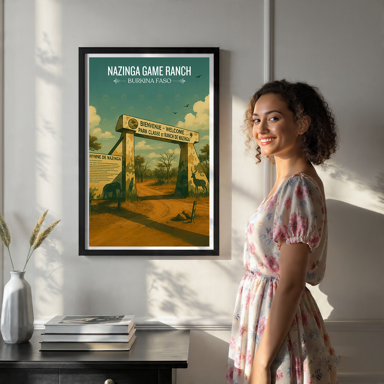 Nazinga Game Ranch - Burkina Faso - Travel Wall Poster Print Home Deco - Travel Art Poster Print