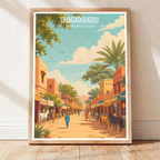 Ouagadougou - Burkina Faso - Travel Wall Poster Print Home Deco - Travel Art Poster Print