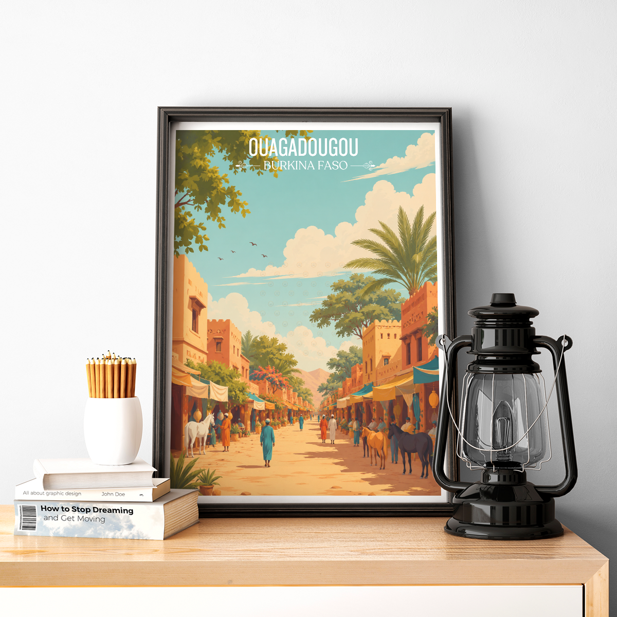 Ouagadougou - Burkina Faso - Travel Wall Poster Print Home Deco - Travel Art Poster Print