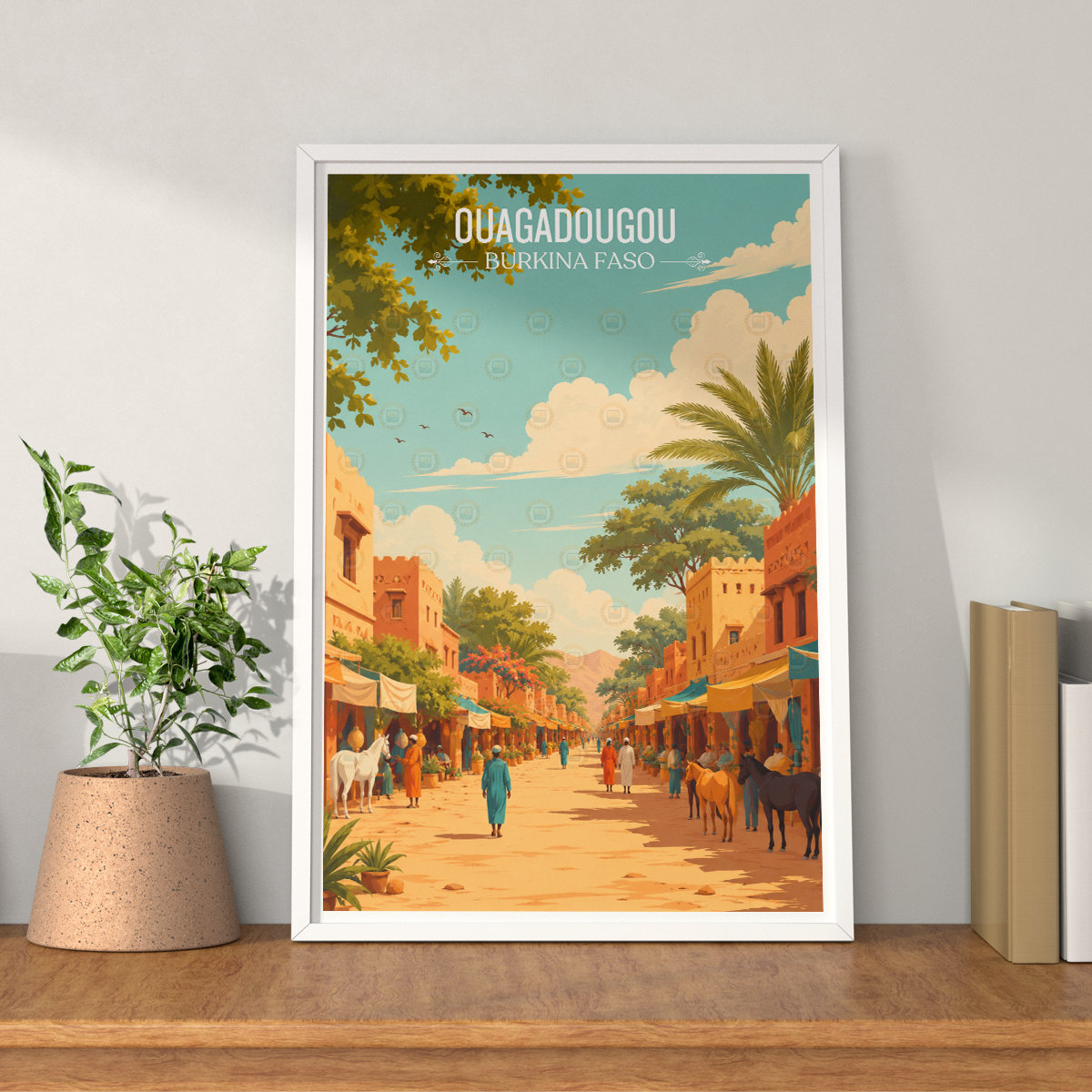 Ouagadougou - Burkina Faso - Travel Wall Poster Print Home Deco - Travel Art Poster Print