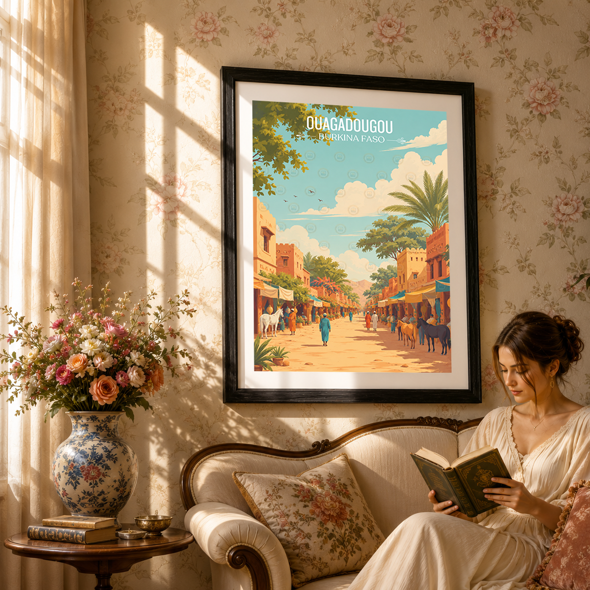 Ouagadougou - Burkina Faso - Travel Wall Poster Print Home Deco - Travel Art Poster Print
