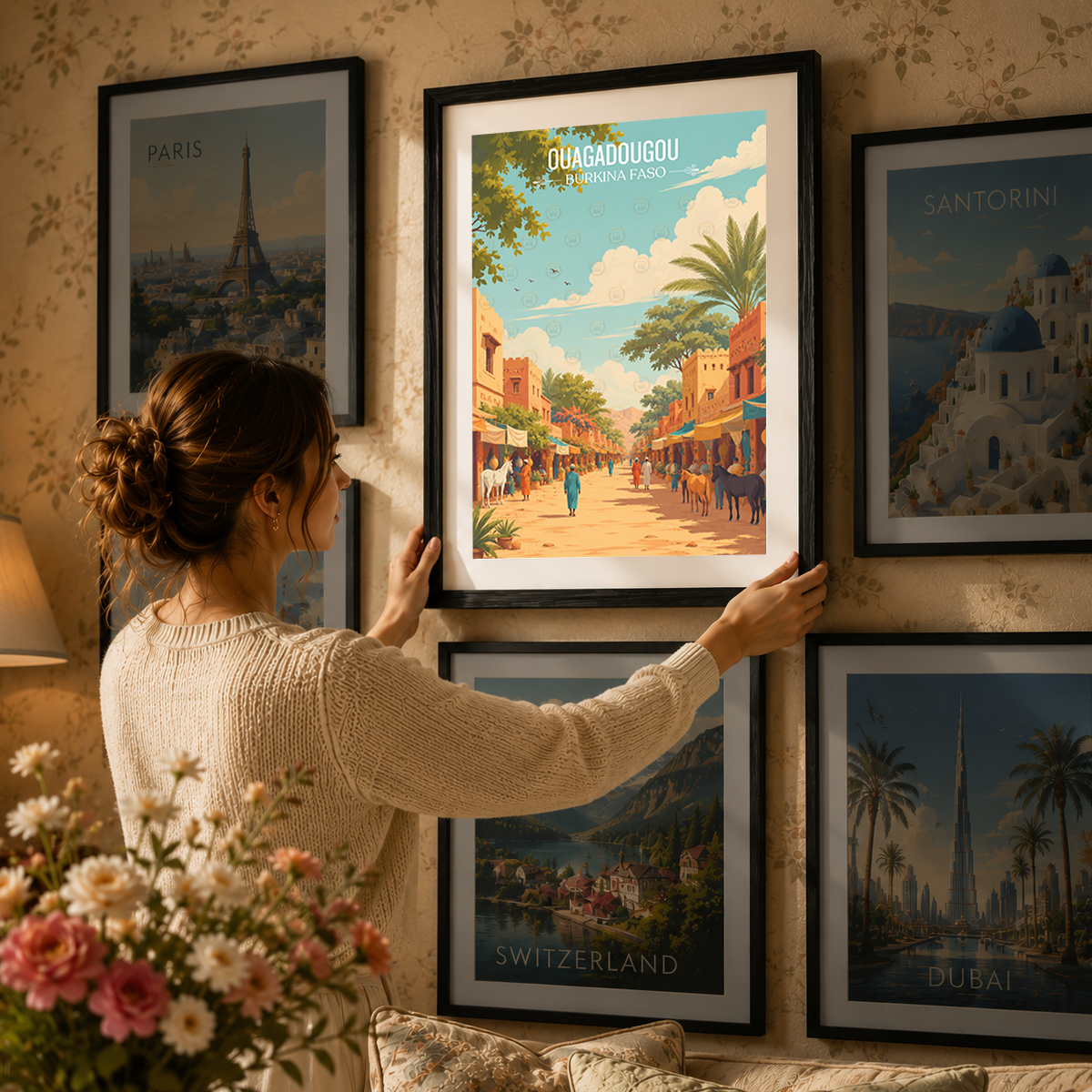 Ouagadougou - Burkina Faso - Travel Wall Poster Print Home Deco - Travel Art Poster Print