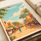 Ouagadougou - Burkina Faso - Travel Wall Poster Print Home Deco - Travel Art Poster Print