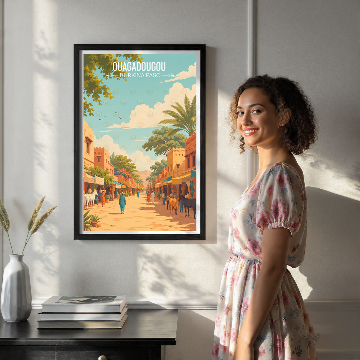 Ouagadougou - Burkina Faso - Travel Wall Poster Print Home Deco - Travel Art Poster Print
