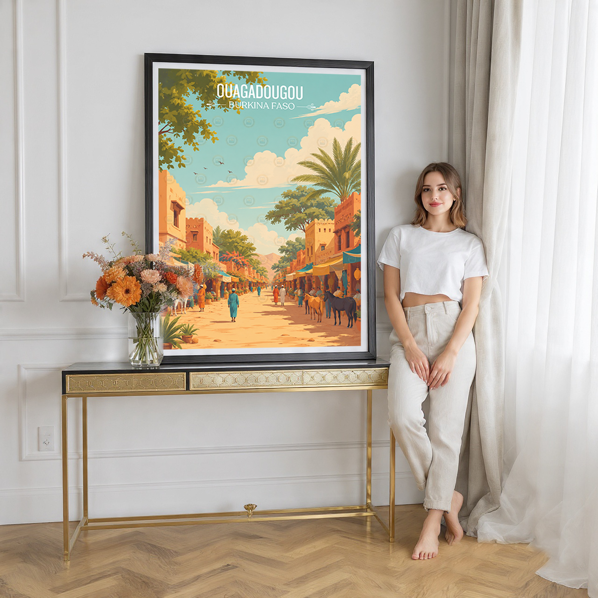 Ouagadougou - Burkina Faso - Travel Wall Poster Print Home Deco - Travel Art Poster Print