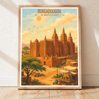 Ouagadougou - Burkina Faso - Travel Wall Poster Print Home Deco - Travel Art Poster Print