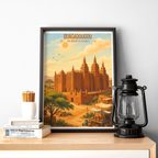 Ouagadougou - Burkina Faso - Travel Wall Poster Print Home Deco - Travel Art Poster Print