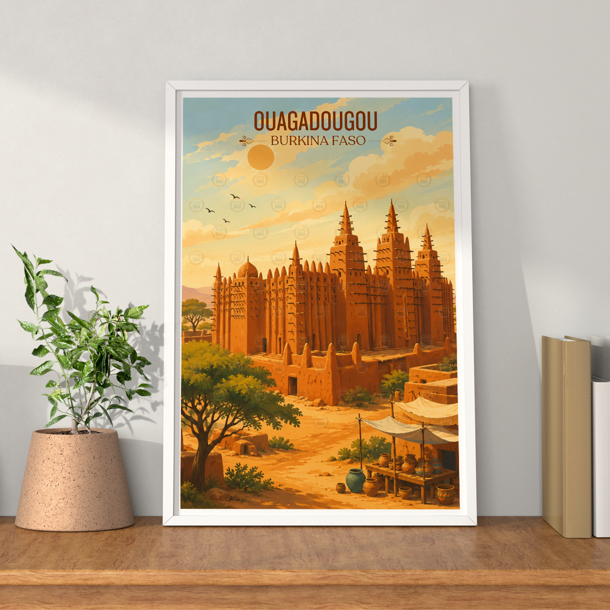 Ouagadougou - Burkina Faso - Travel Wall Poster Print Home Deco - Travel Art Poster Print