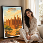Ouagadougou - Burkina Faso - Travel Wall Poster Print Home Deco - Travel Art Poster Print