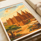 Ouagadougou - Burkina Faso - Travel Wall Poster Print Home Deco - Travel Art Poster Print