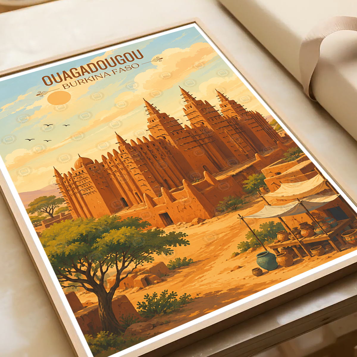 Ouagadougou - Burkina Faso - Travel Wall Poster Print Home Deco - Travel Art Poster Print