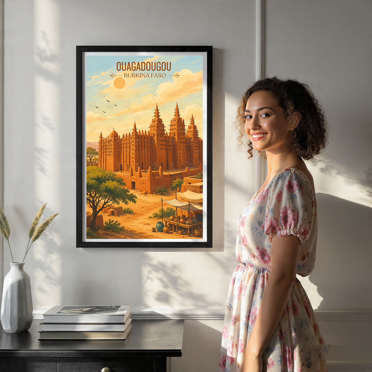 Ouagadougou - Burkina Faso - Travel Wall Poster Print Home Deco - Travel Art Poster Print
