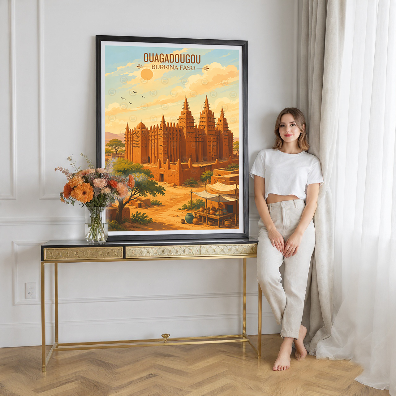 Ouagadougou - Burkina Faso - Travel Wall Poster Print Home Deco - Travel Art Poster Print
