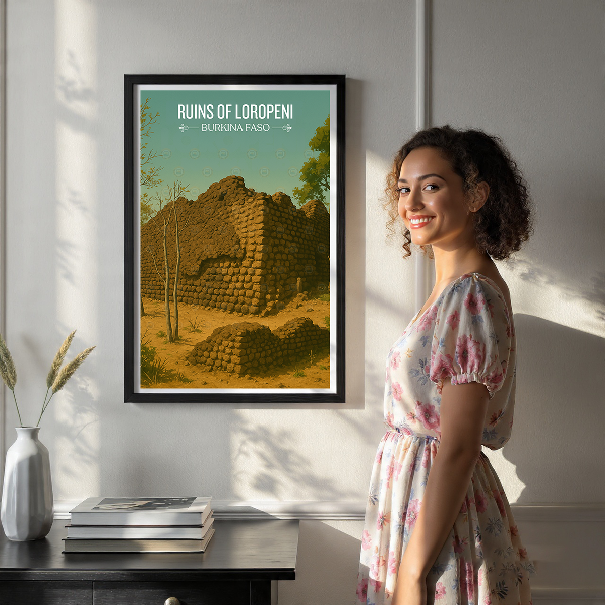 Ruins of Loropeni- Burkina Faso - Travel Wall Poster Print Home Deco - Travel Art Poster Print