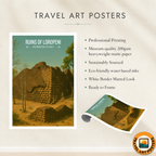 Ruins of Loropeni- Burkina Faso - Travel Wall Poster Print Home Deco - Travel Art Poster Print