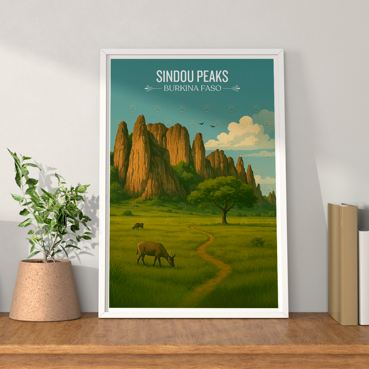 Sindou Peaks - Burkina Faso - Travel Wall Poster Print Home Deco - Travel Art Poster Print