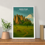 Sindou Peaks - Burkina Faso - Travel Wall Poster Print Home Deco - Travel Art Poster Print