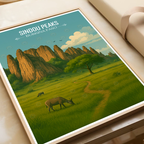 Sindou Peaks - Burkina Faso - Travel Wall Poster Print Home Deco - Travel Art Poster Print