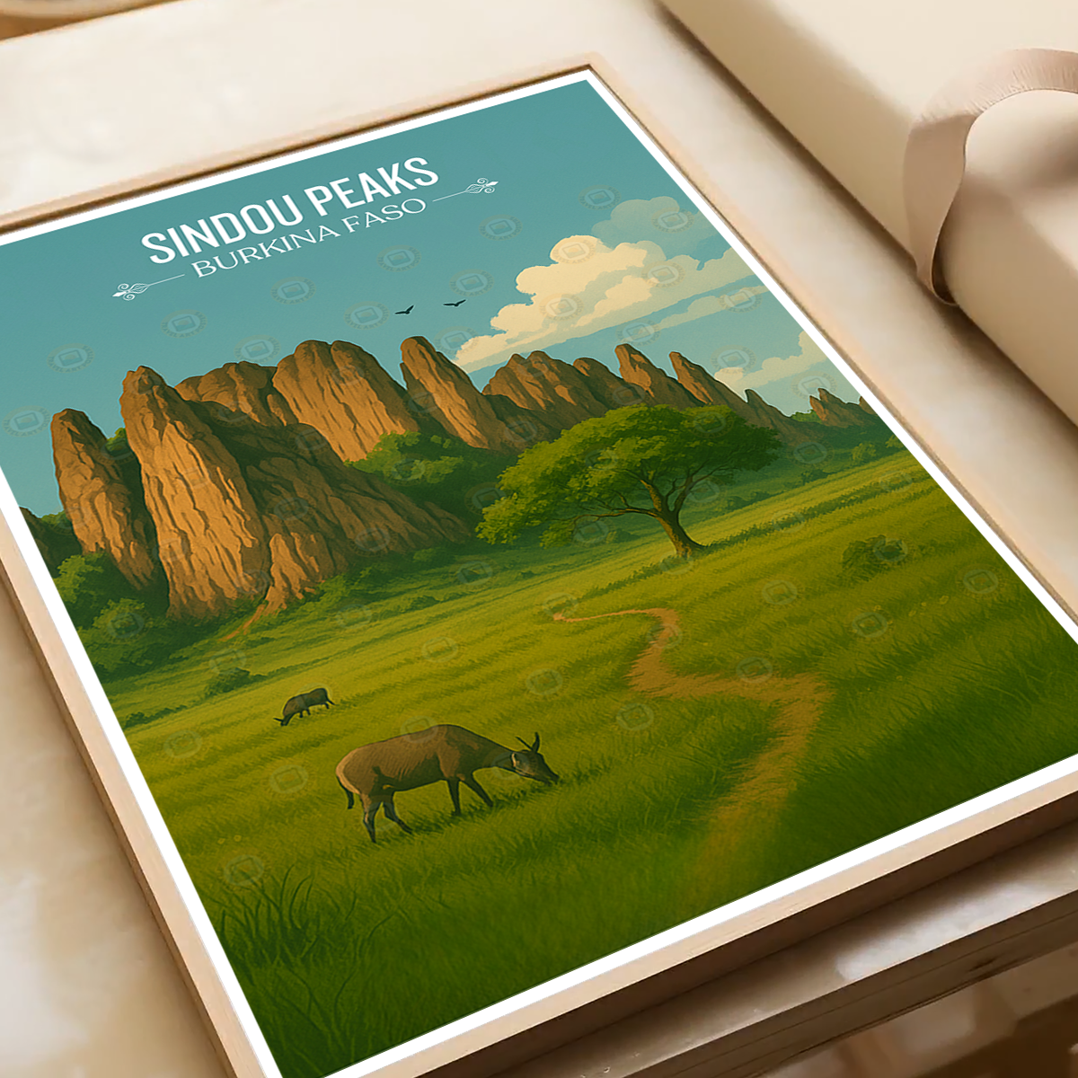 Sindou Peaks - Burkina Faso - Travel Wall Poster Print Home Deco - Travel Art Poster Print