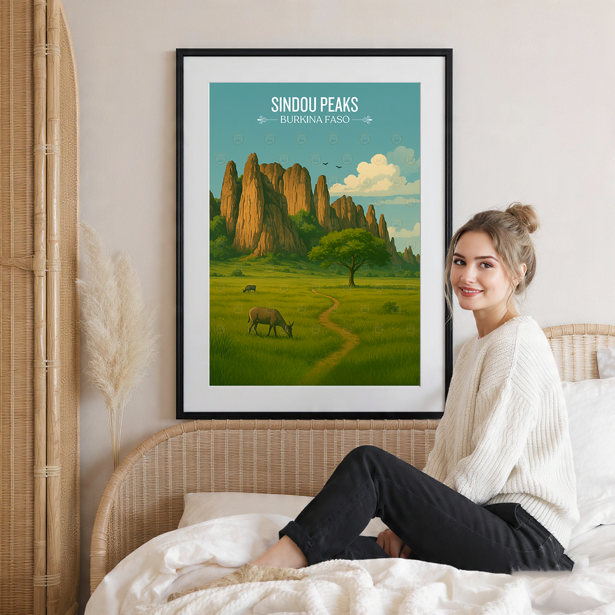 Sindou Peaks - Burkina Faso - Travel Wall Poster Print Home Deco - Travel Art Poster Print