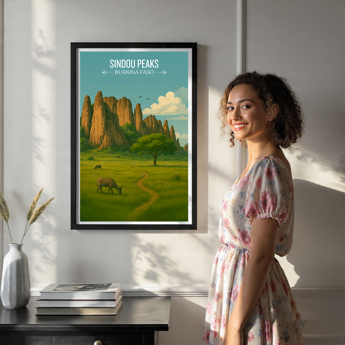 Sindou Peaks - Burkina Faso - Travel Wall Poster Print Home Deco - Travel Art Poster Print