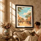 Ouagadougou travel poster – artwork presentation view 5