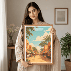 Ouagadougou travel poster – artwork presentation view 6