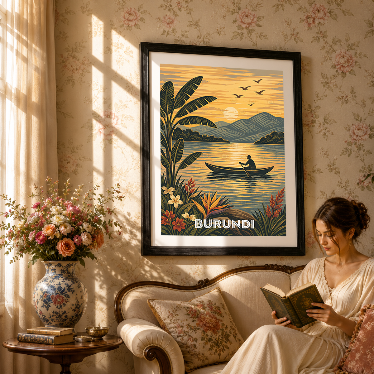 Burundi - Travel Art Print Wall Deco Poster - Travel Art Poster Print