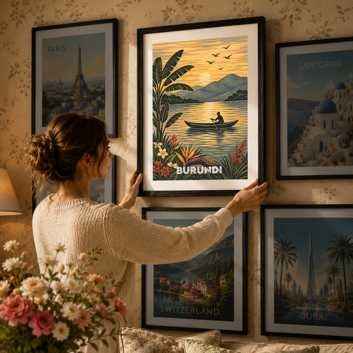 Burundi - Travel Art Print Wall Deco Poster - Travel Art Poster Print