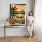 Burundi - Travel Art Print Wall Deco Poster - Travel Art Poster Print