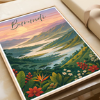 Burundi - Travel Art Print Wall Deco Poster - Travel Art Poster Print