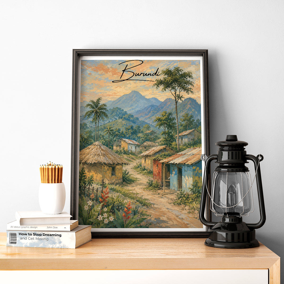 Burundi - Travel Art Print Wall Deco Poster - Travel Art Poster Print