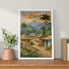 Burundi - Travel Art Print Wall Deco Poster - Travel Art Poster Print