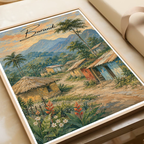 Burundi - Travel Art Print Wall Deco Poster - Travel Art Poster Print