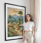Burundi - Travel Art Print Wall Deco Poster - Travel Art Poster Print