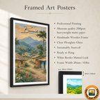 Burundi - Travel Art Print Wall Deco Poster - Travel Art Poster Print