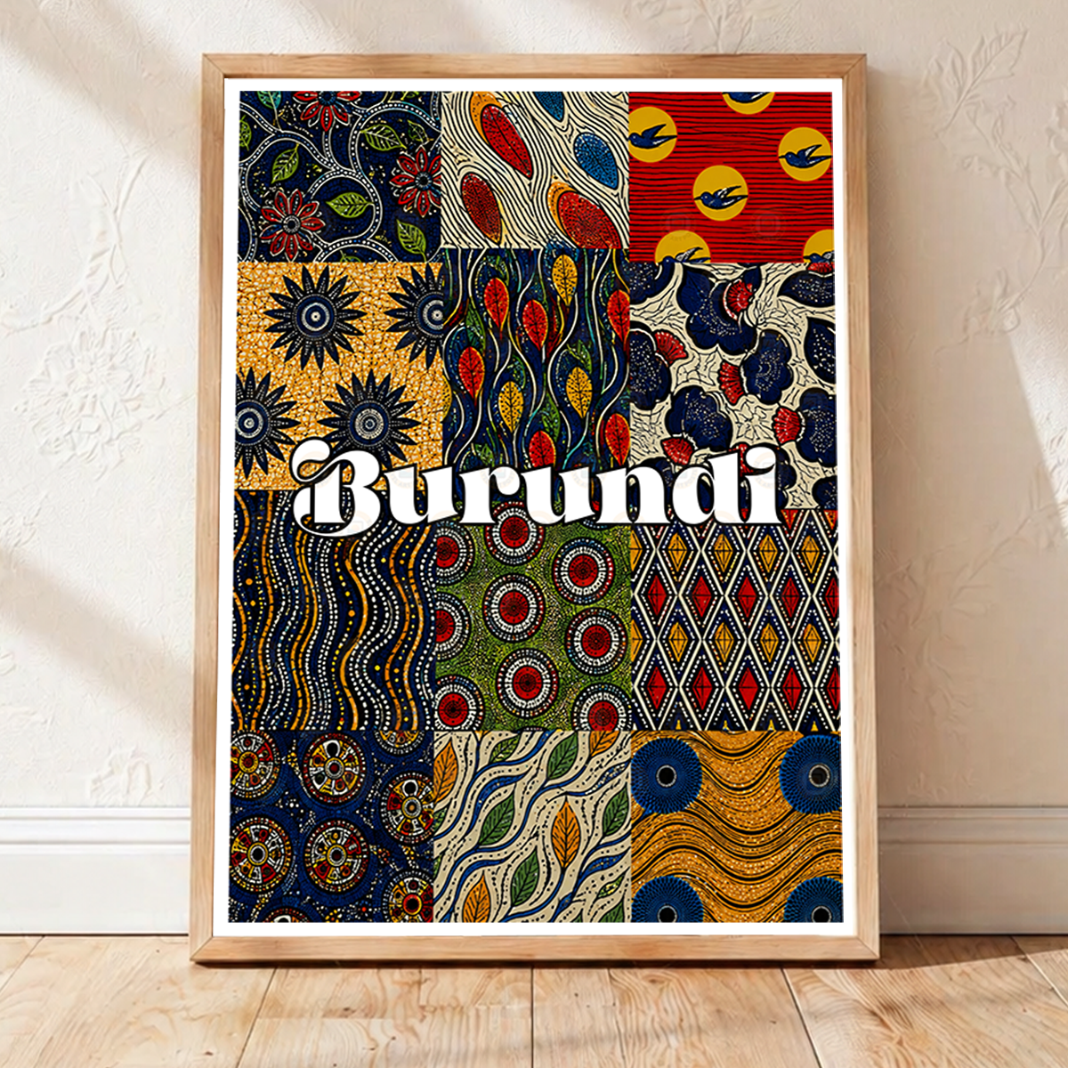 Burundi - Travel Art Print Wall Deco Poster - Travel Art Poster Print