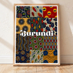 Burundi - Travel Art Print Wall Deco Poster - Travel Art Poster Print