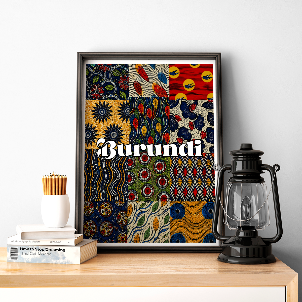 Burundi - Travel Art Print Wall Deco Poster - Travel Art Poster Print