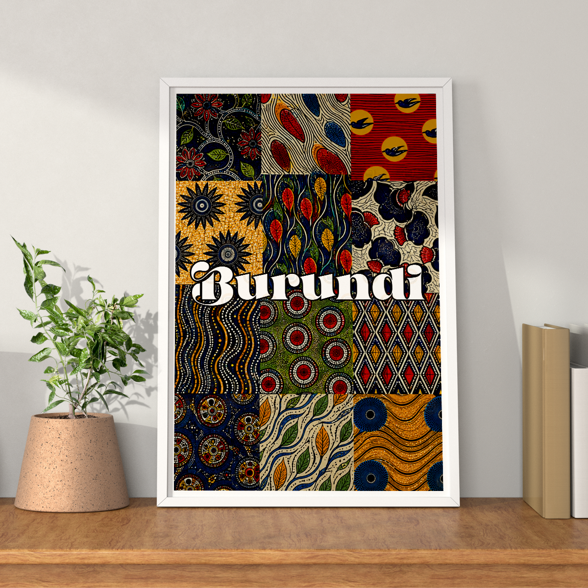 Burundi - Travel Art Print Wall Deco Poster - Travel Art Poster Print