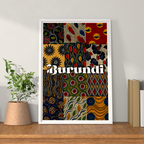 Burundi - Travel Art Print Wall Deco Poster - Travel Art Poster Print