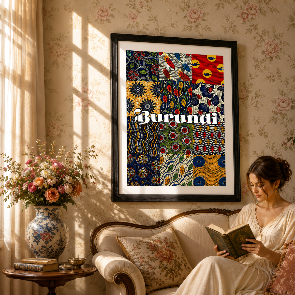 Burundi - Travel Art Print Wall Deco Poster - Travel Art Poster Print