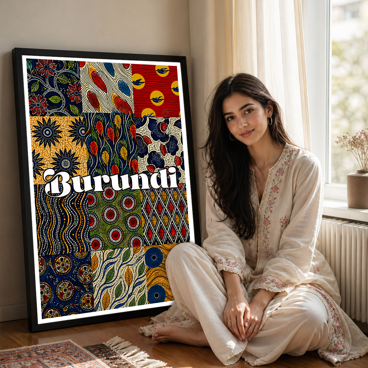 Burundi - Travel Art Print Wall Deco Poster - Travel Art Poster Print