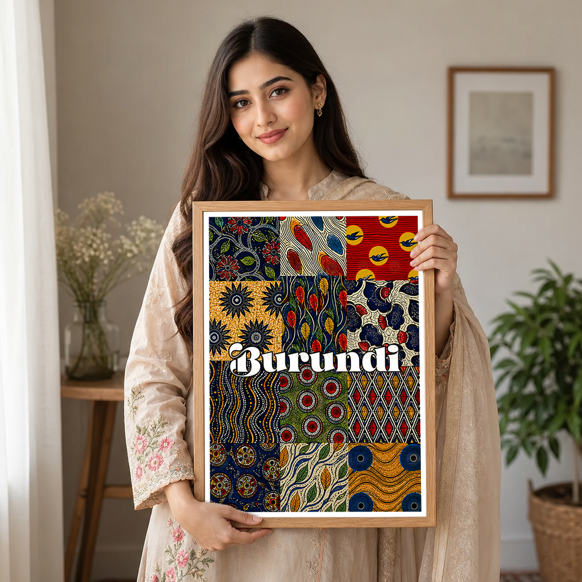 Burundi - Travel Art Print Wall Deco Poster - Travel Art Poster Print
