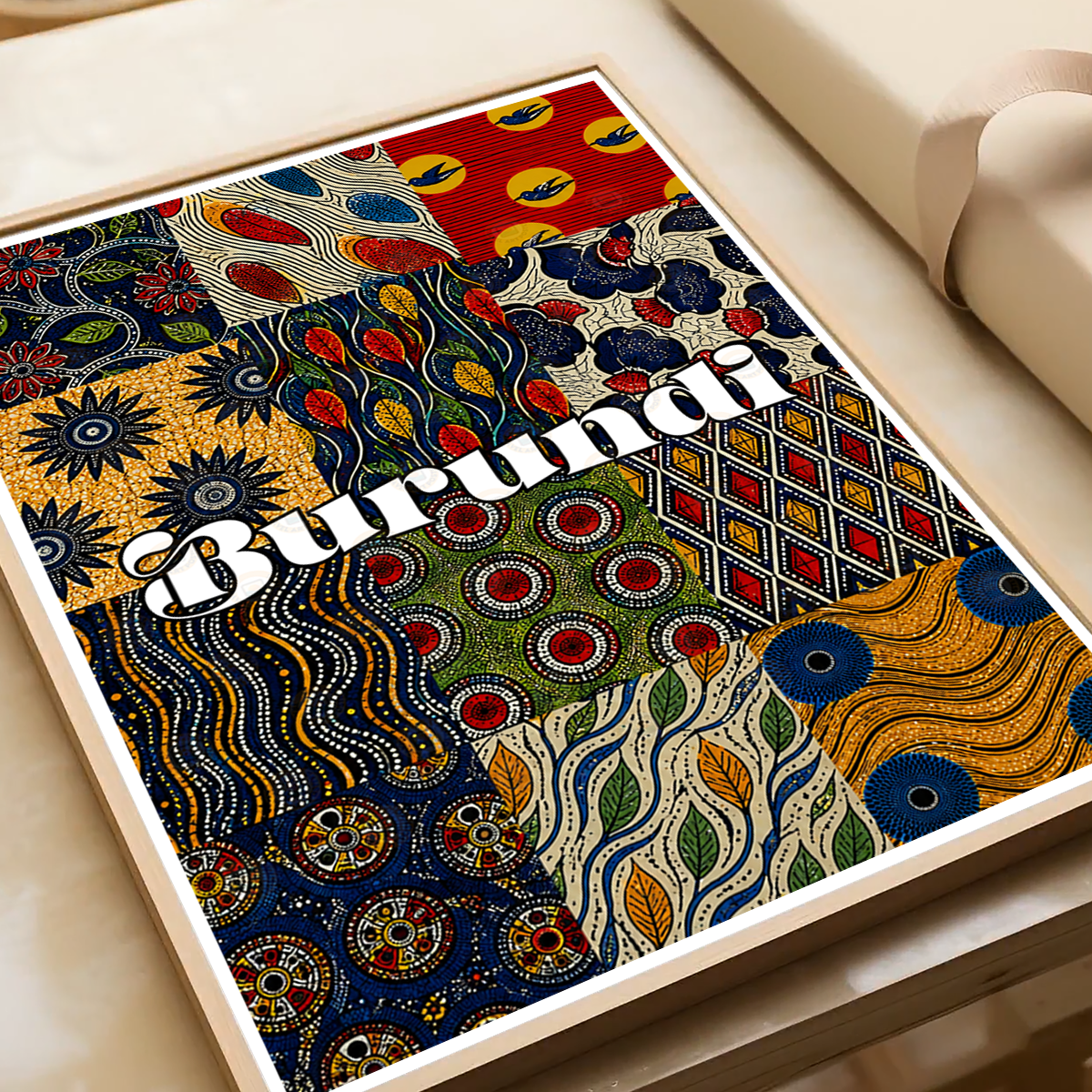Burundi - Travel Art Print Wall Deco Poster - Travel Art Poster Print