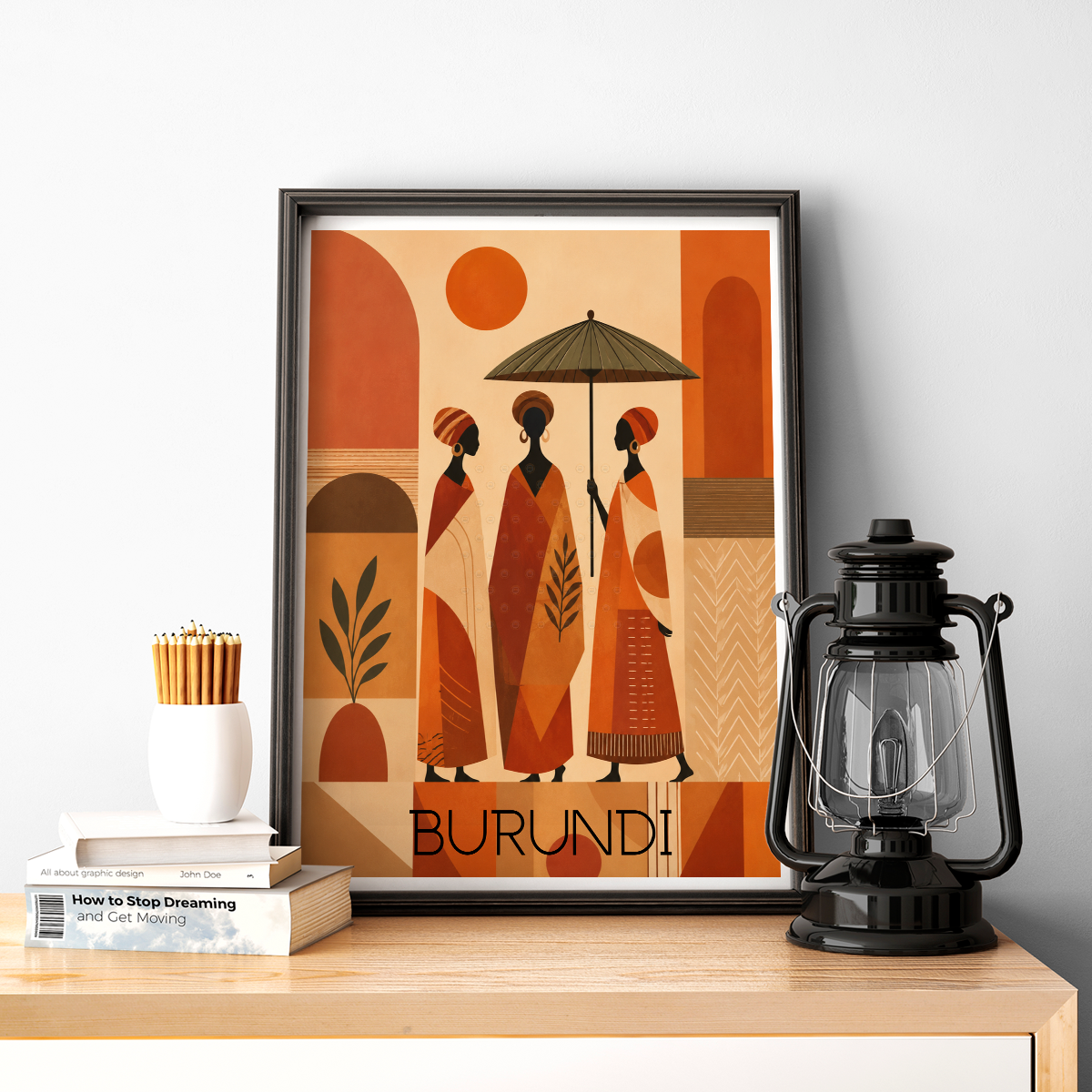 Burundi - Travel Art Print Wall Deco Poster - Travel Art Poster Print