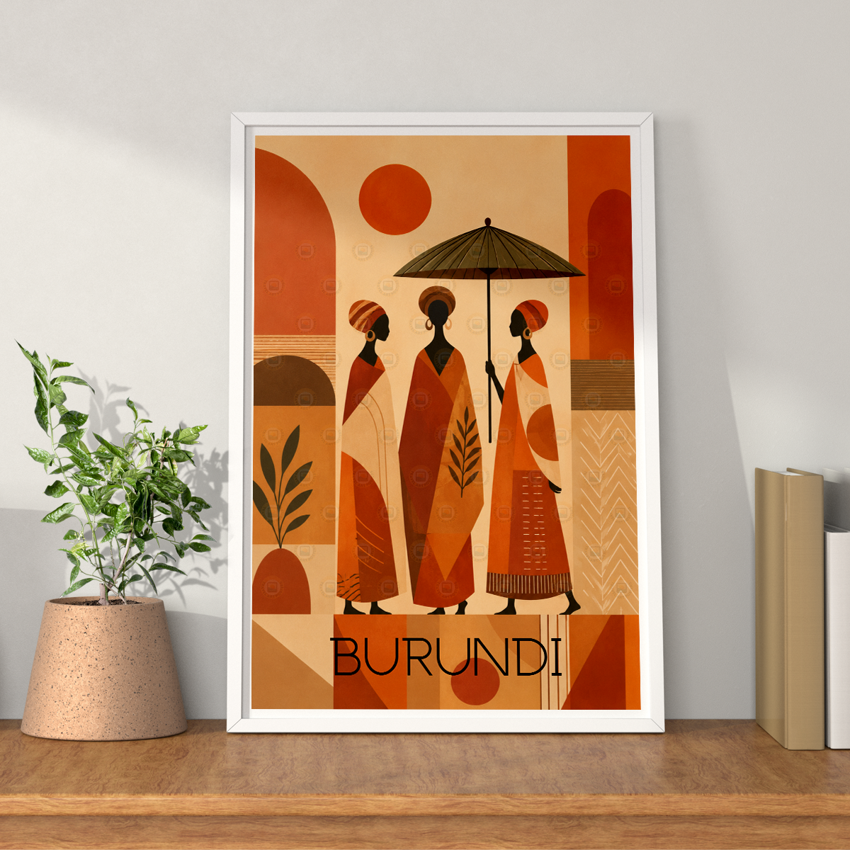 Burundi - Travel Art Print Wall Deco Poster - Travel Art Poster Print